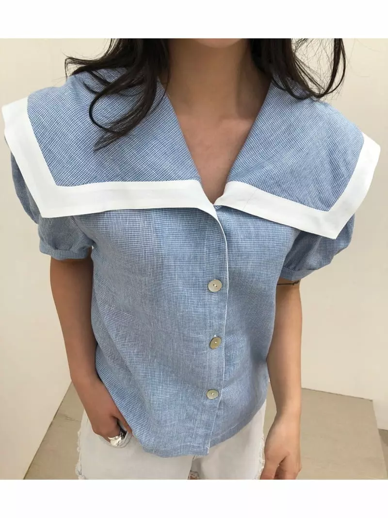 Matilda - Korean Women Fashion - #womensfashion - Sailor Blouse - 2