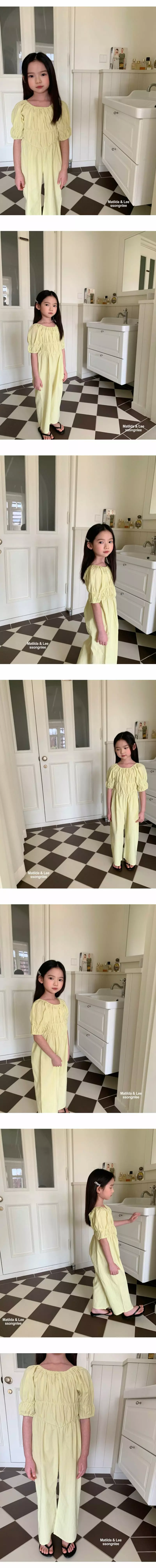 Matilda & Lee - Korean Children Fashion - #magicofchildhood - Shirring Jumpsuit - 3