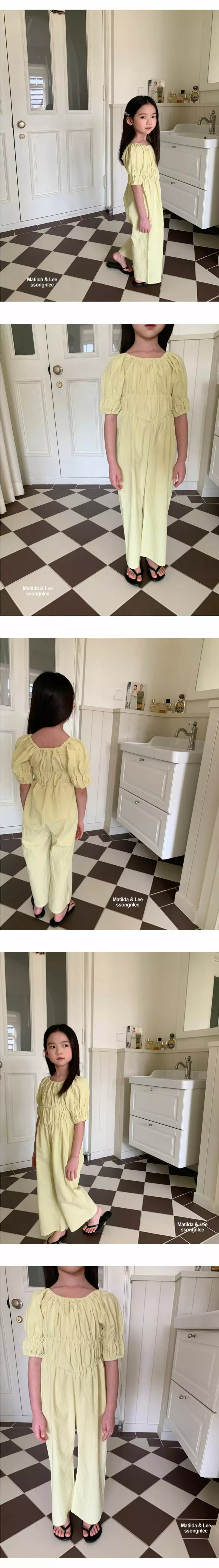 Matilda & Lee - Korean Children Fashion - #magicofchildhood - Shirring Jumpsuit - 4