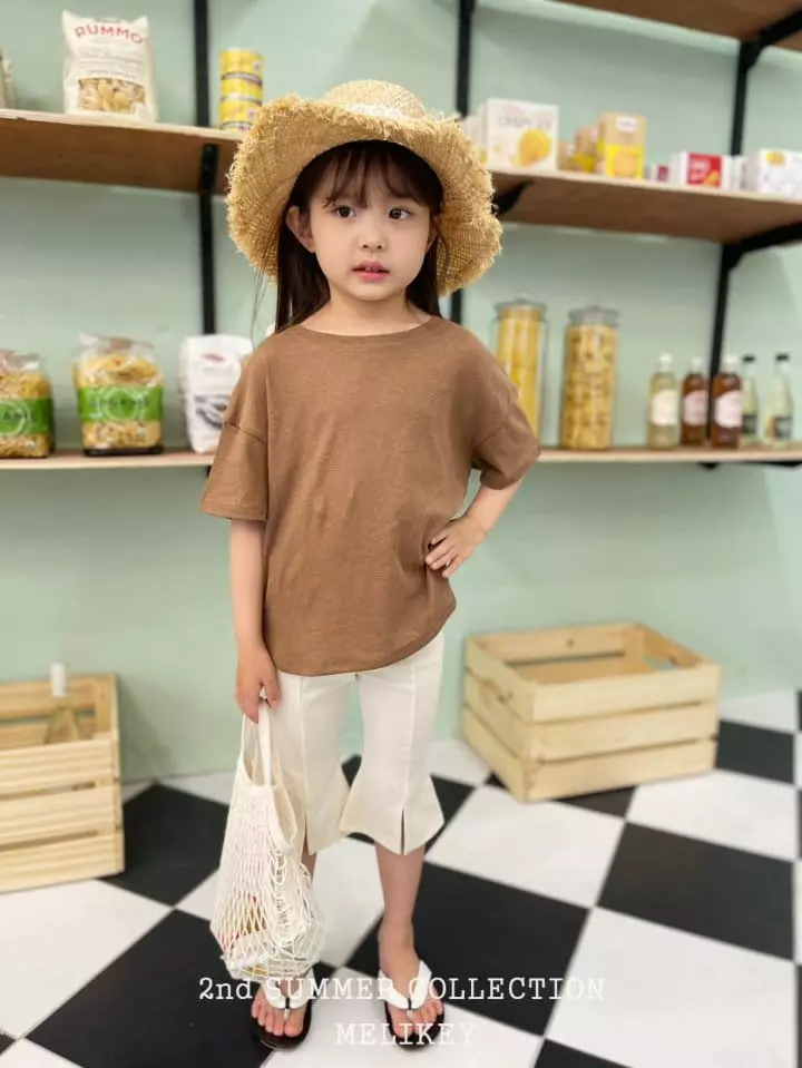 Melikey - Korean Children Fashion - #Kfashion4kids - Capri Slit Bootscut Pants - 2