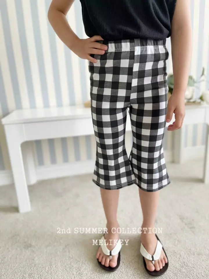 Melikey - Korean Children Fashion - #Kfashion4kids - Summer Big Check Pants - 8