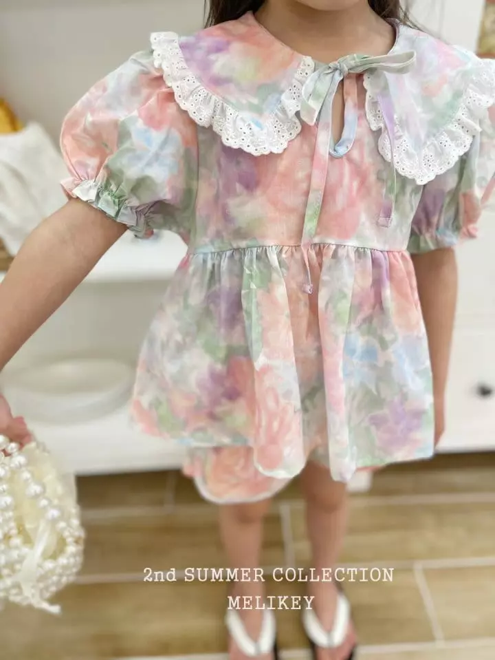 Melikey - Korean Children Fashion - #childofig - Rose Bon Top Bottom Set - 6