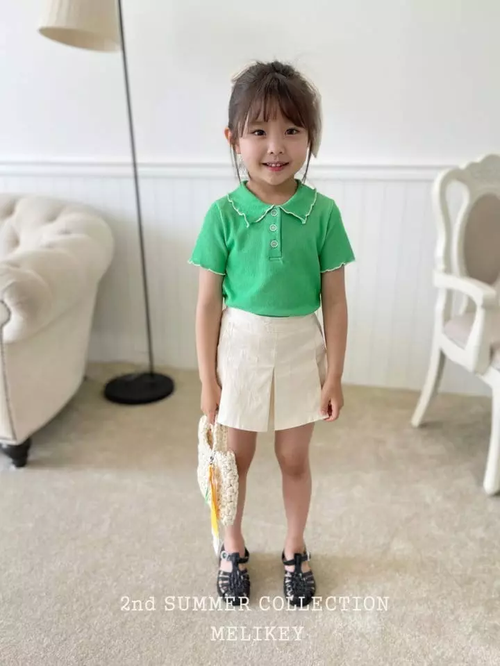 Melikey - Korean Children Fashion - #childofig - Point Collar Tee - 7