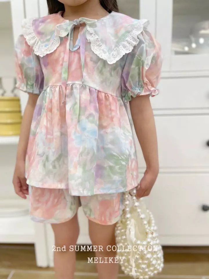 Melikey - Korean Children Fashion - #childrensboutique - Rose Bon Top Bottom Set - 7