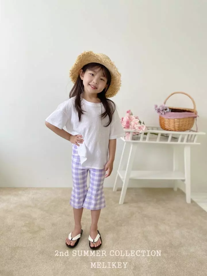Melikey - Korean Children Fashion - #childrensboutique - Summer Big Check Pants