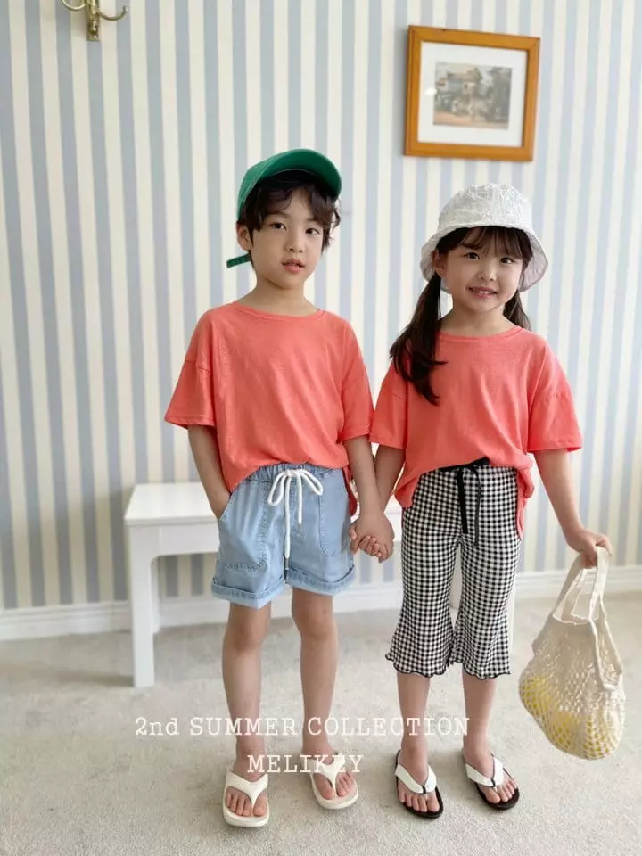 Melikey - Korean Children Fashion - #childrensboutique - Denim Span Shorts - 12