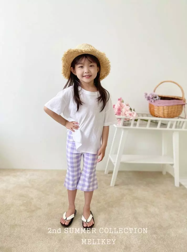 Melikey - Korean Children Fashion - #designkidswear - Summer Big Check Pants - 2