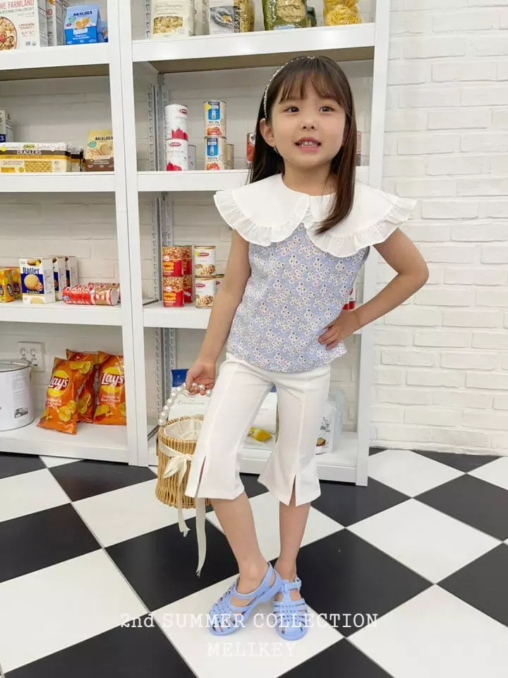 Melikey - Korean Children Fashion - #discoveringself - Capri Slit Bootscut Pants - 11