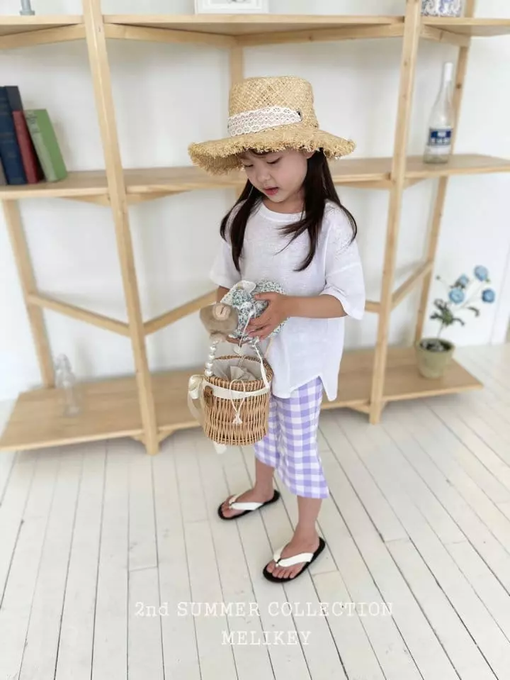 Melikey - Korean Children Fashion - #discoveringself - Summer Big Check Pants - 3
