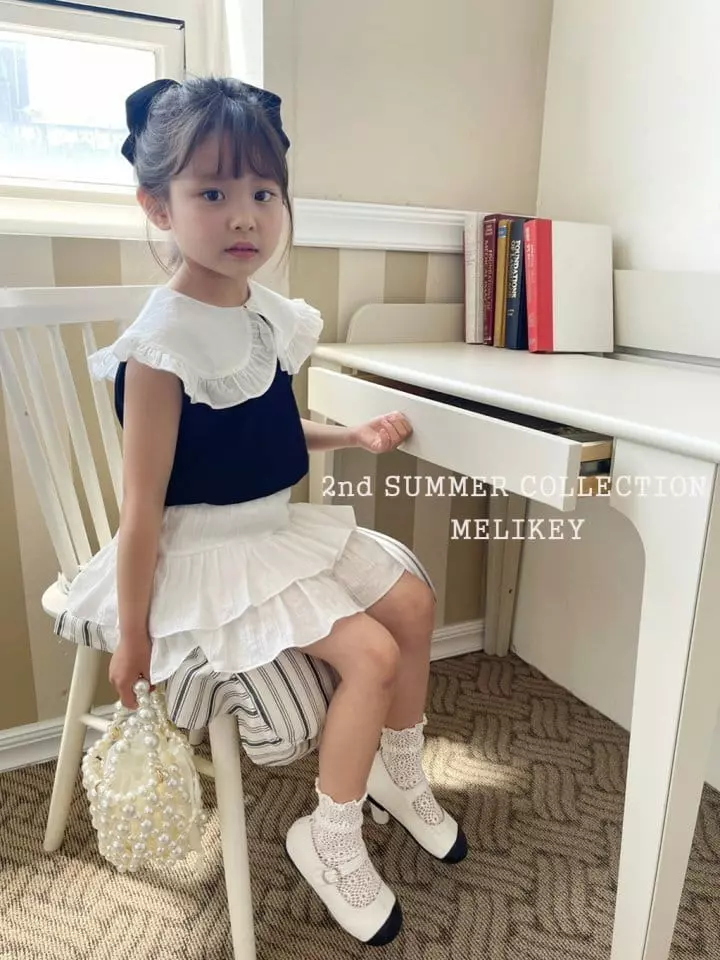 Melikey - Korean Children Fashion - #discoveringself - Frill Collar Sleeveless - 9