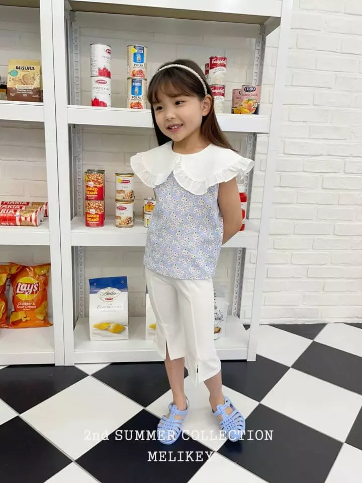 Melikey - Korean Children Fashion - #fashionkids - Capri Slit Bootscut Pants - 12