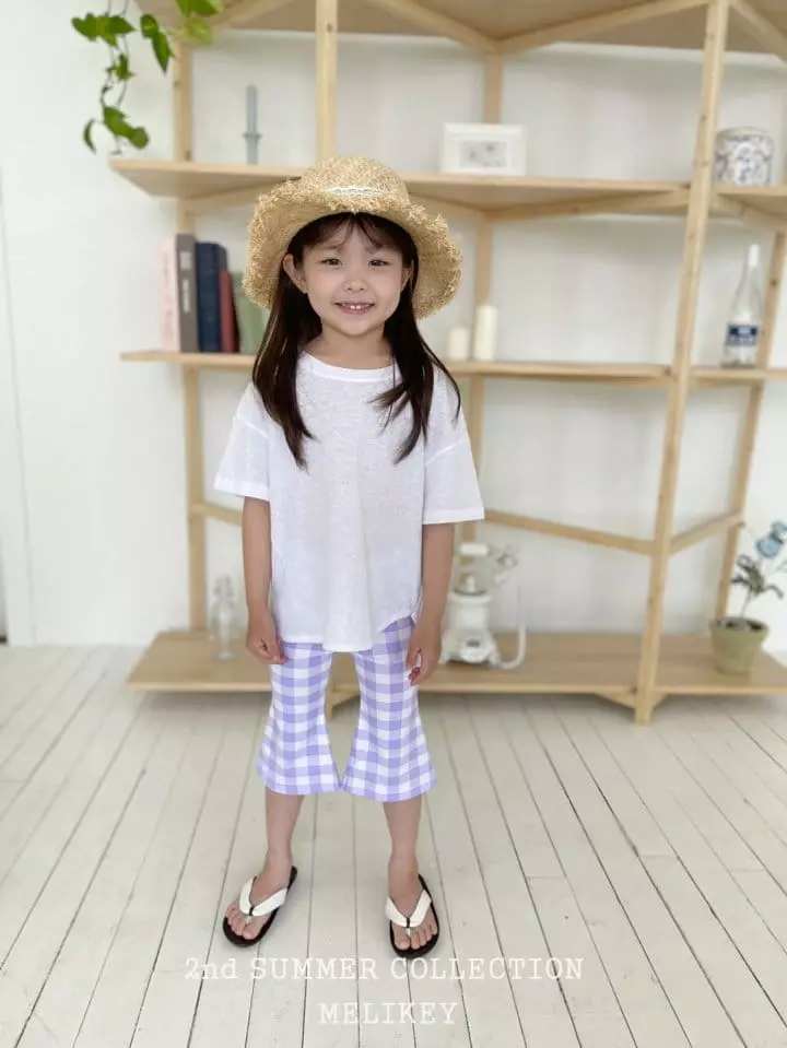 Melikey - Korean Children Fashion - #discoveringself - Summer Big Check Pants - 4