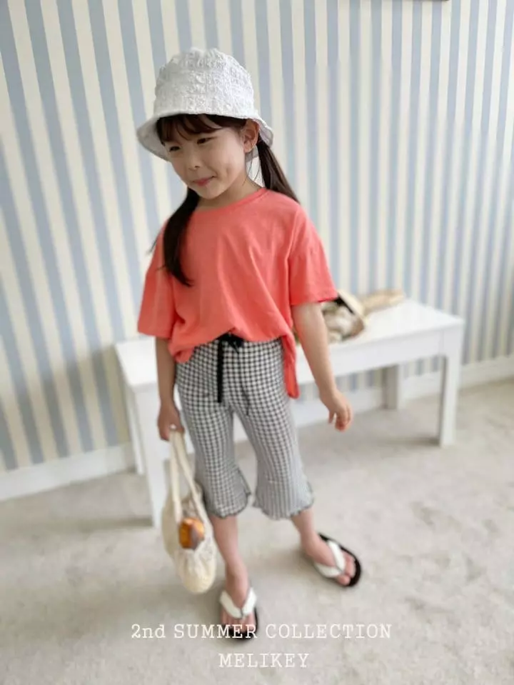 Melikey - Korean Children Fashion - #kidsshorts - Piping Tee - 10