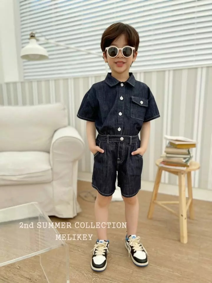 Melikey - Korean Children Fashion - #kidsshorts - One Pocket Shirt - 2