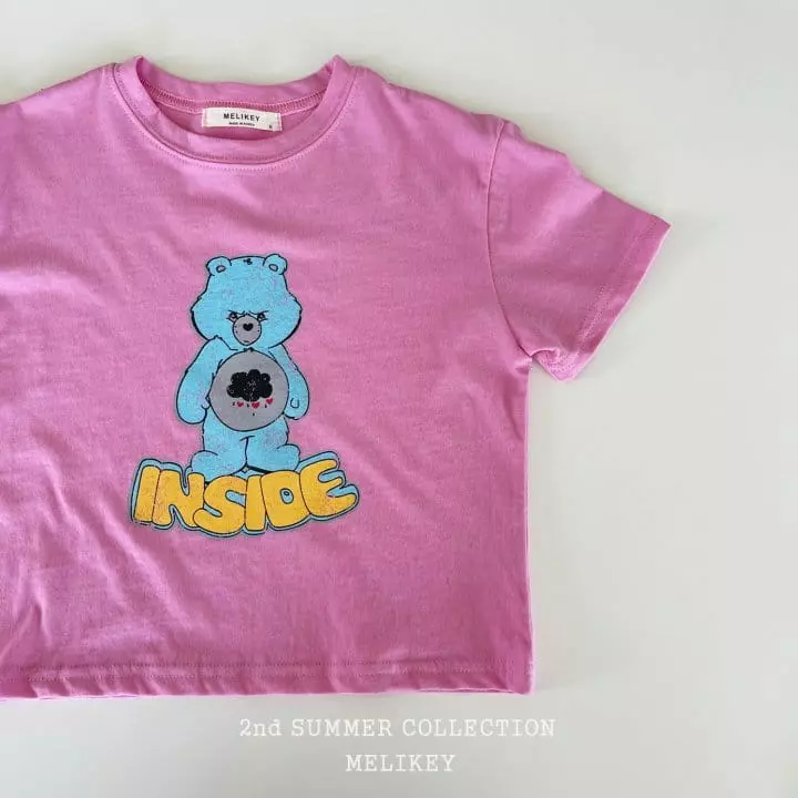 Melikey - Korean Children Fashion - #kidsshorts - Inssa Bear Tee