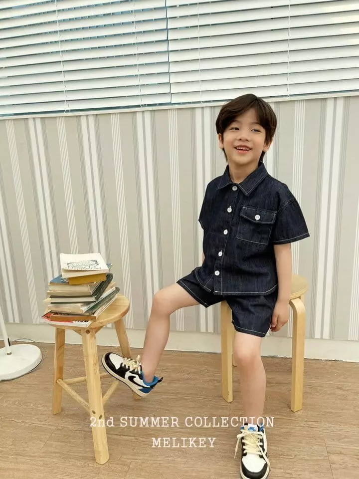 Melikey - Korean Children Fashion - #kidsstore - One Pocket Shirt - 3