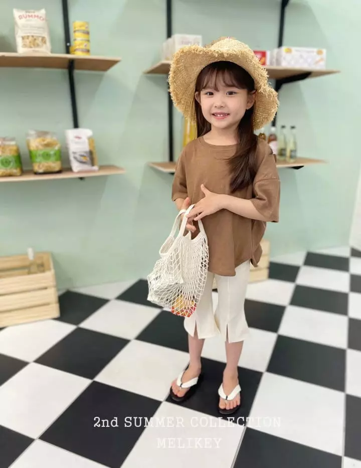 Melikey - Korean Children Fashion - #littlefashionista - Capri Slit Bootscut Pants - 3