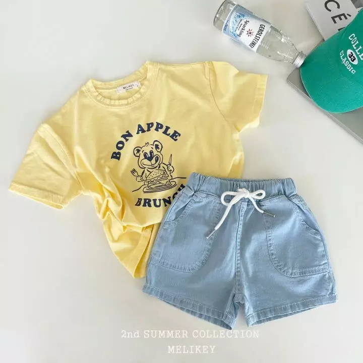 Melikey - Korean Children Fashion - #Kfashion4kids - Denim Span Shorts - 4