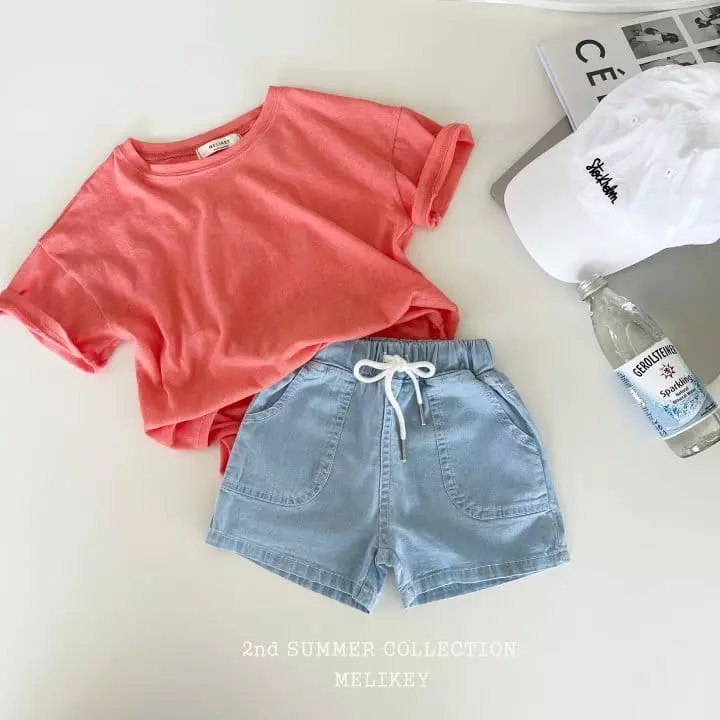 Melikey - Korean Children Fashion - #magicofchildhood - Denim Span Shorts - 5