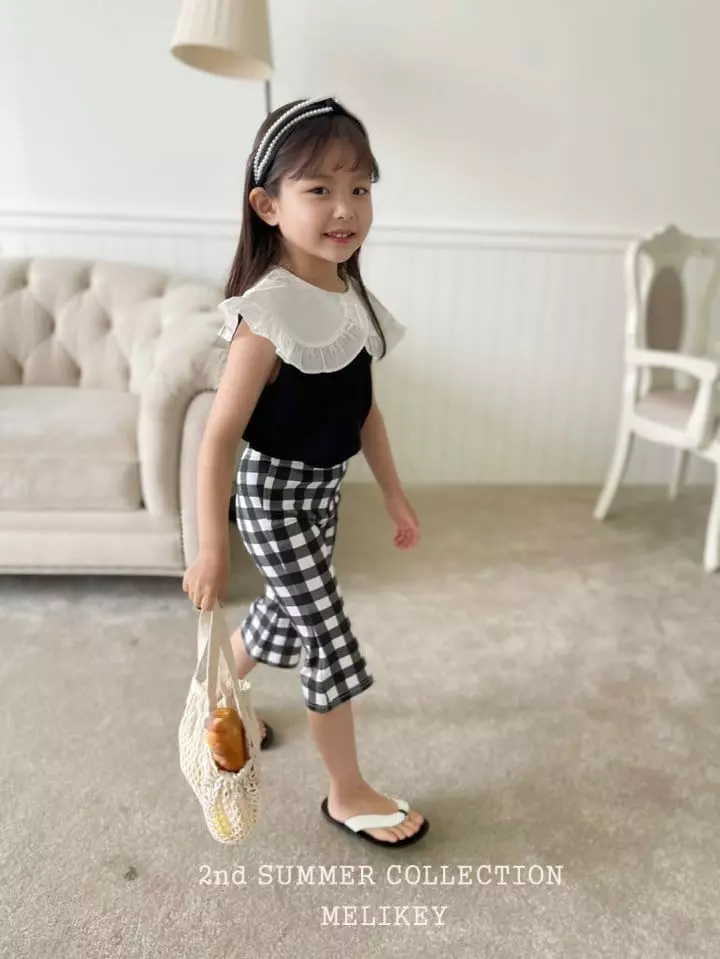 Melikey - Korean Children Fashion - #minifashionista - Summer Big Check Pants - 11