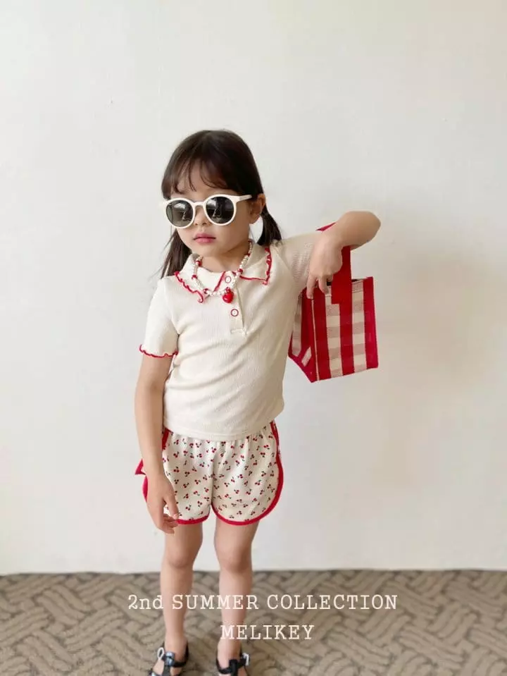 Melikey - Korean Children Fashion - #minifashionista - Point Collar Tee - 2