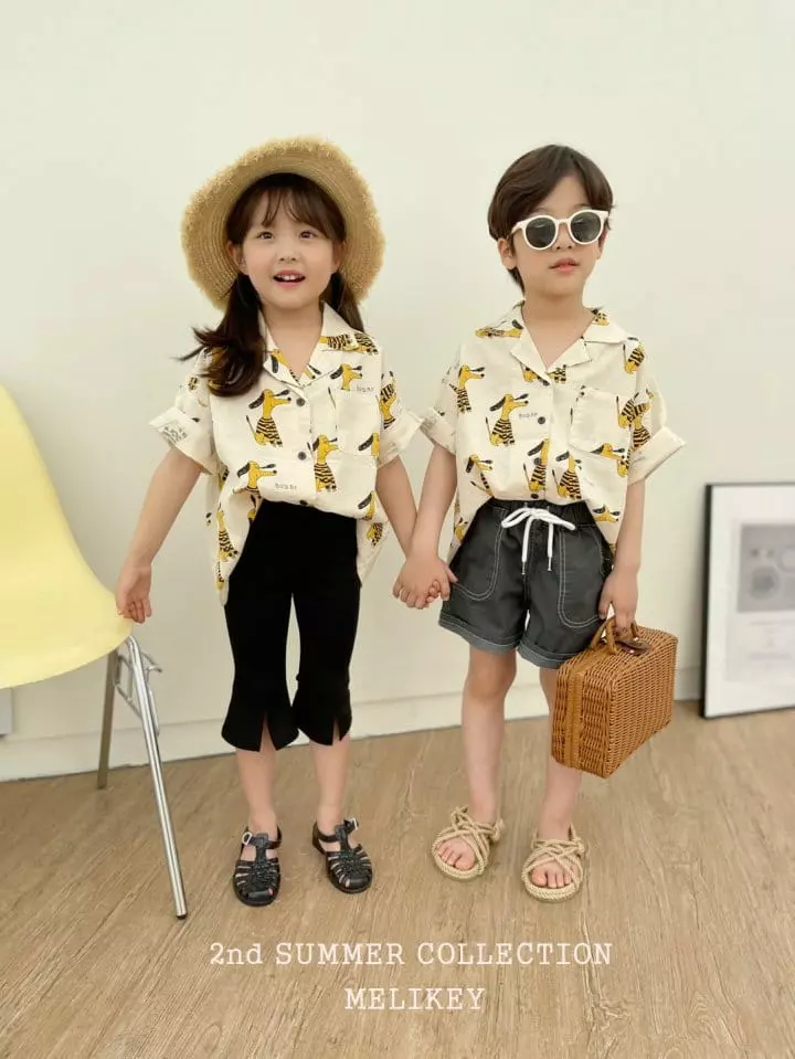 Melikey - Korean Children Fashion - #prettylittlegirls - Capri Slit Bootscut Pants - 6