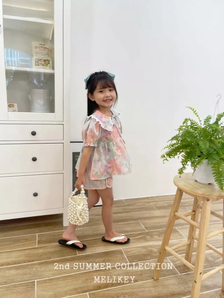 Melikey - Korean Children Fashion - #minifashionista - Rose Bon Top Bottom Set - 4