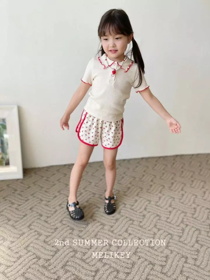 Melikey - Korean Children Fashion - #prettylittlegirls - Point Collar Tee - 3