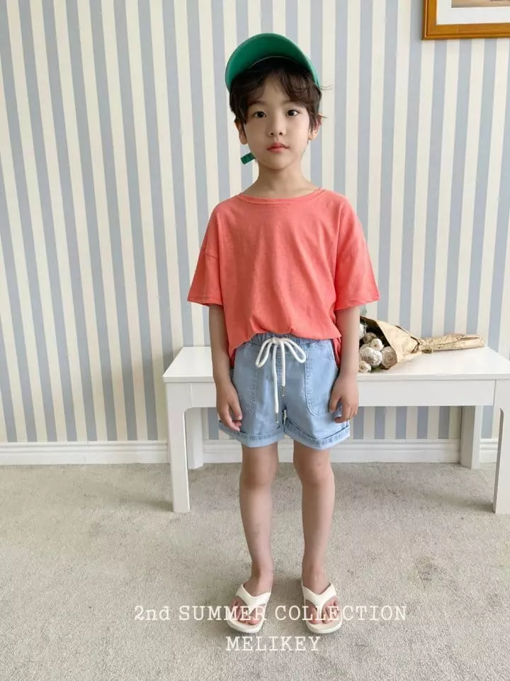 Melikey - Korean Children Fashion - #stylishchildhood - Denim Span Shorts - 10