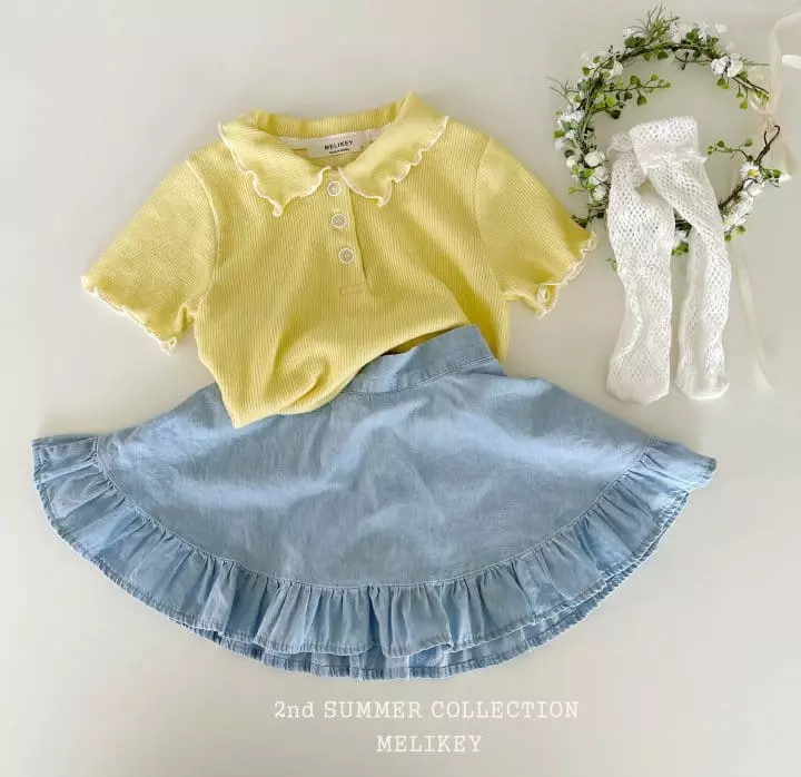 Melikey - Korean Children Fashion - #toddlerclothing - Plare Frill Skirt - 4