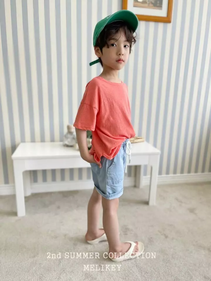 Melikey - Korean Children Fashion - #todddlerfashion - Denim Span Shorts - 8