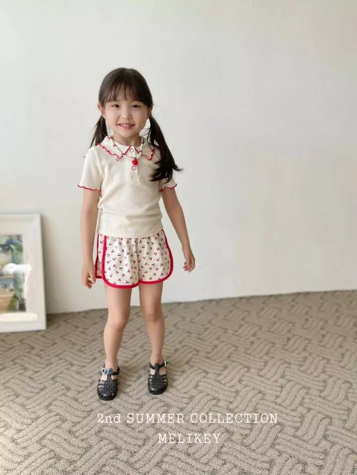 Melikey - Korean Children Fashion - #prettylittlegirls - Point Collar Tee - 4