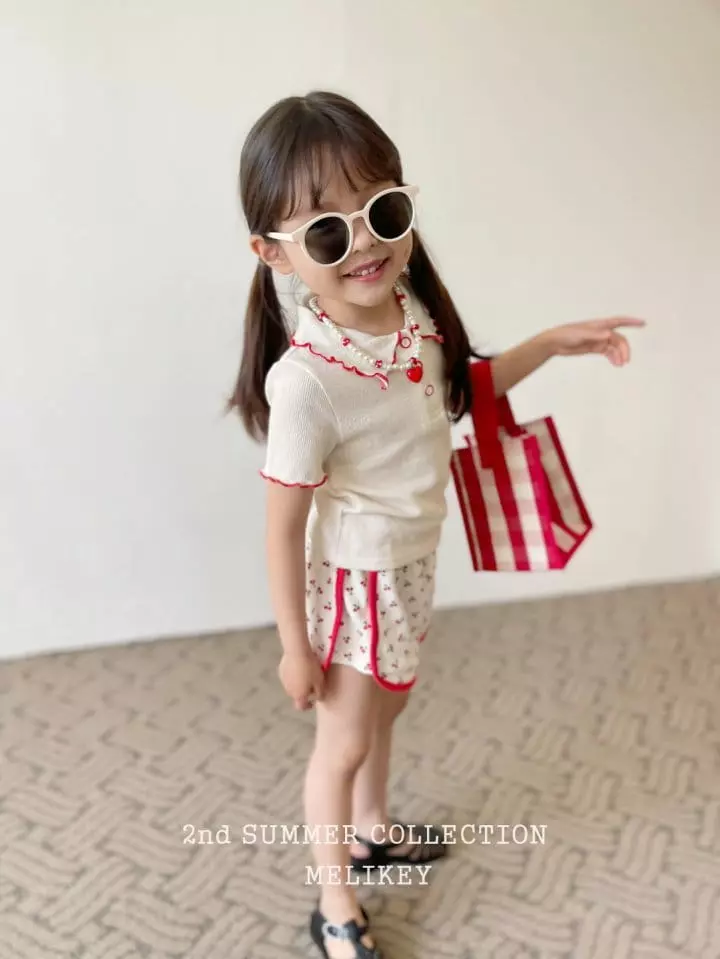 Melikey - Korean Children Fashion - #toddlerclothing - Point Collar Tee - 5