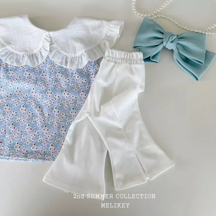 Melikey - Korean Children Fashion - #todddlerfashion - Frill Collar Sleeveless - 4