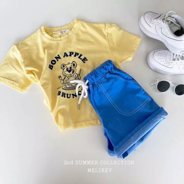 Melikey - Korean Children Fashion - #toddlerclothing - Puigment Pocket Shorts - 2