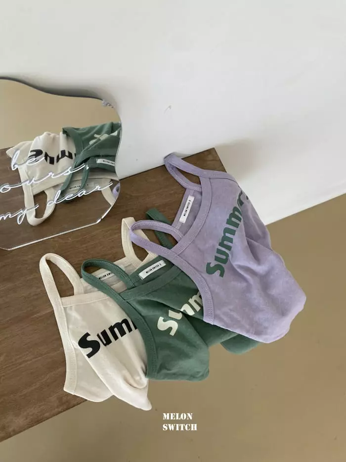 Melon Switch - Korean Children Fashion - #designkidswear - Summer String Sleeveless - 2