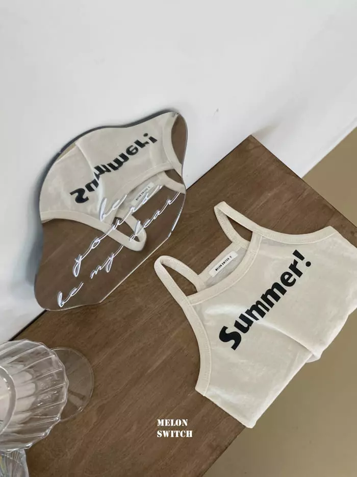 Melon Switch - Korean Children Fashion - #discoveringself - Summer String Sleeveless - 3