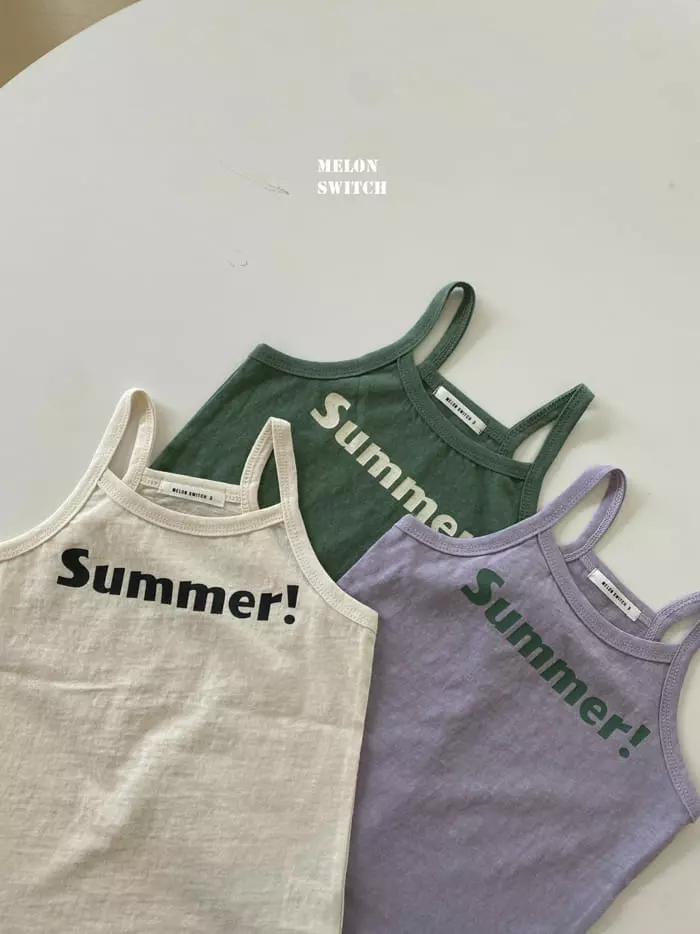 Melon Switch - Korean Children Fashion - #discoveringself - Summer String Sleeveless - 4