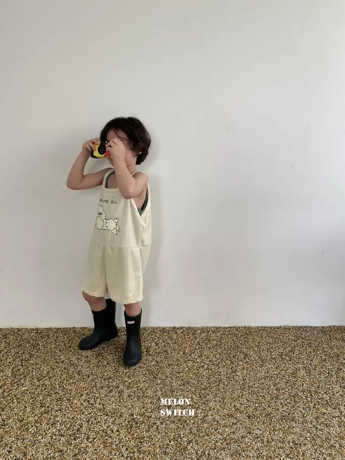 Melon Switch - Korean Children Fashion - #minifashionista - Poodle String Dungarees - 8