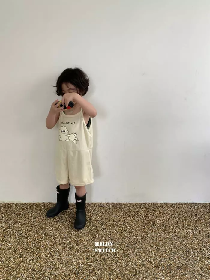 Melon Switch - Korean Children Fashion - #prettylittlegirls - Poodle String Dungarees - 9
