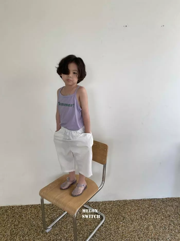 Melon Switch - Korean Children Fashion - #todddlerfashion - Margaret Capri Pants - 12