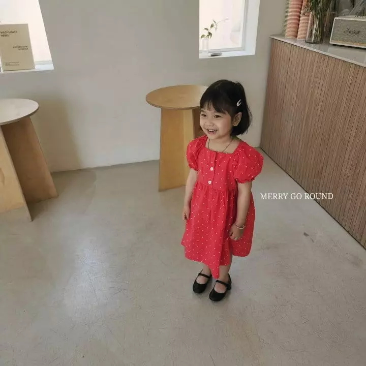 Merry Go Round - Korean Children Fashion - #Kfashion4kids - Heart One-piece - 6