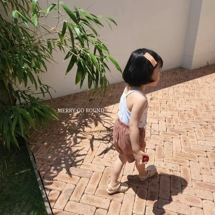 Merry Go Round - Korean Children Fashion - #designkidswear - Sleeveless Top Bottom Set - 4