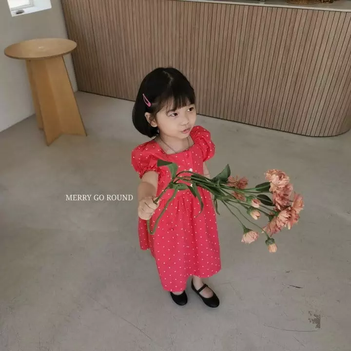 Merry Go Round - Korean Children Fashion - #discoveringself - Heart One-piece