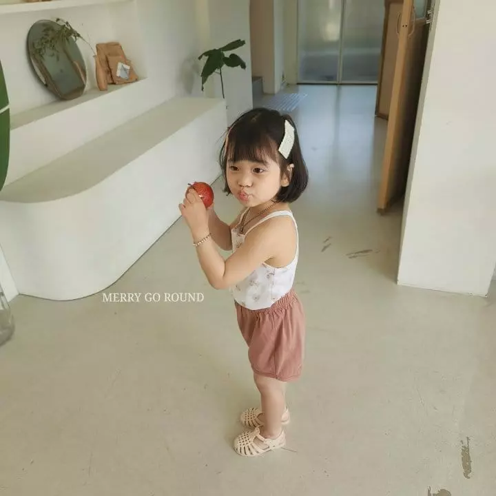 Merry Go Round - Korean Children Fashion - #fashionkids - Sleeveless Top Bottom Set - 5