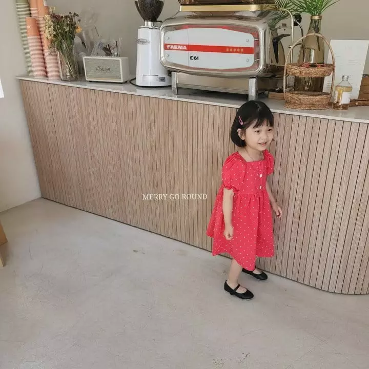 Merry Go Round - Korean Children Fashion - #kidsshorts - Heart One-piece - 3