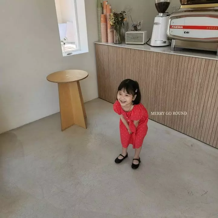 Merry Go Round - Korean Children Fashion - #littlefashionista - Heart One-piece - 7