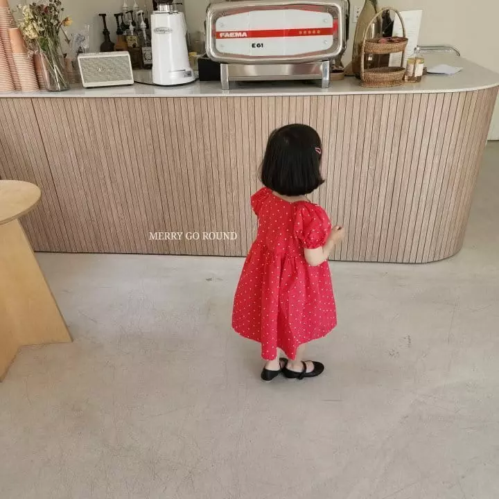 Merry Go Round - Korean Children Fashion - #magicofchildhood - Heart One-piece - 8