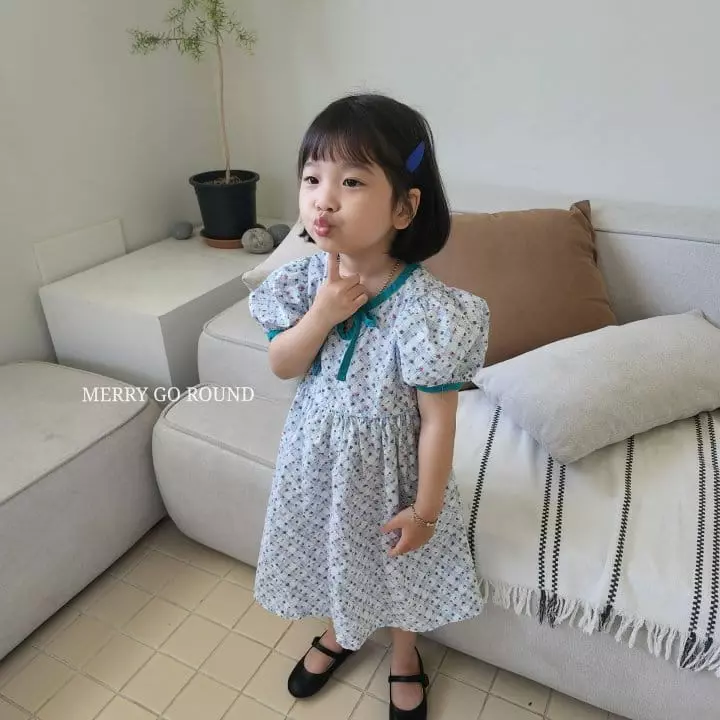 Merry Go Round - Korean Children Fashion - #todddlerfashion - Hydi Ribbon One-piece - 12
