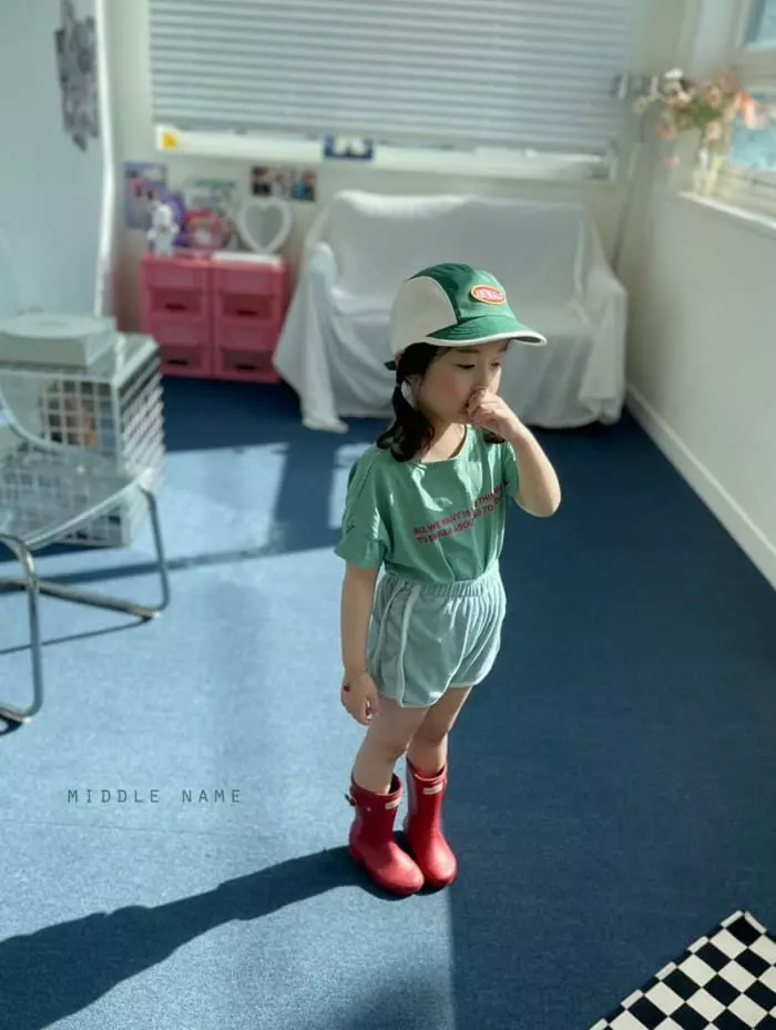 Middle Name - Korean Children Fashion - #Kfashion4kids - Terry Piping Shorts - 6